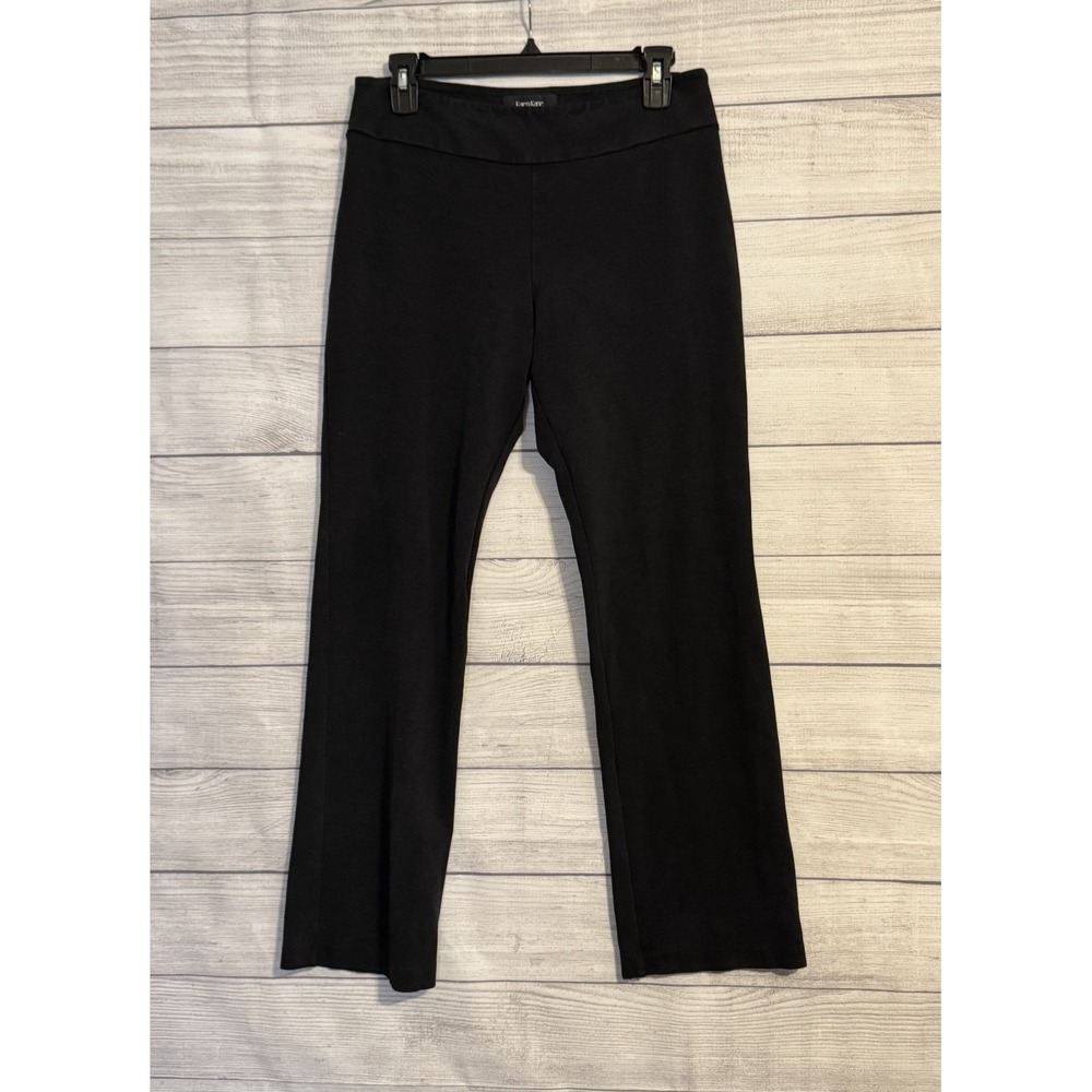 Karen Kane Pants Women Medium Charcoal Black Stretch Pull On Workwear